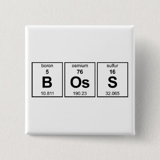 Badge Carré 5 Cm Tableau périodique BOs