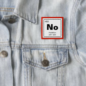 Badge Carré 5 Cm Tableau périodique chimique des éléments : Non (En situation)