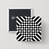 Badge Carré 5 Cm tableau pseudo-échecs (Devant & derrière)