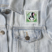 BADGE CARRÉ 5 CM TACHES ANGLAISES ! (En situation)