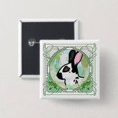 BADGE CARRÉ 5 CM TACHES ANGLAISES ! (Devant & derrière)