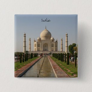 Badge Carré 5 Cm taj mahal inde
