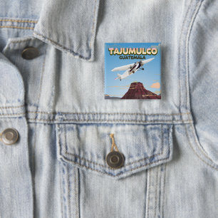 Badge Carré 5 Cm Tajumulco Guatemala