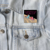 Badge Carré 5 Cm Talent pour elle (En situation)