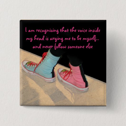 Badge Carré 5 Cm Talent pour elle (Devant)