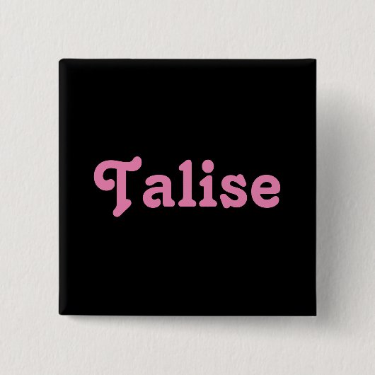 Badge Carré 5 Cm Talise du bouton (Devant)