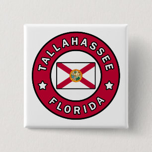 Badge Carré 5 Cm Tallahassee Floride