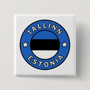 Badge Carré 5 Cm Tallinn Estonie