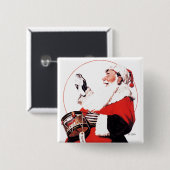 Badge Carré 5 Cm Tambour pour Tommy (Devant & derrière)