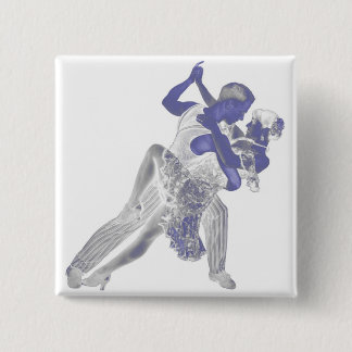 Badge Carré 5 Cm Tango bleu