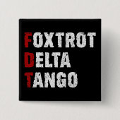 Badge Carré 5 Cm Tango Delta du Foxtrot (Devant)