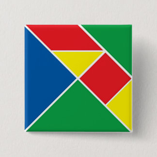 Badge Carré 5 Cm Tangram Button