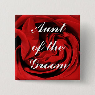 Badge Carré 5 Cm Tante Of The Groom