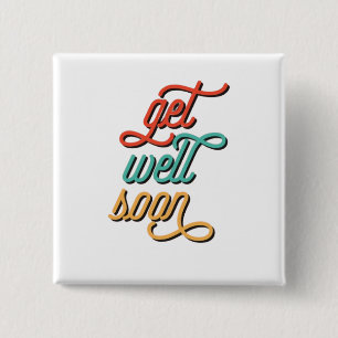 Badge Carré 5 Cm Tapez une typographie rétro pour un prompt rétabli