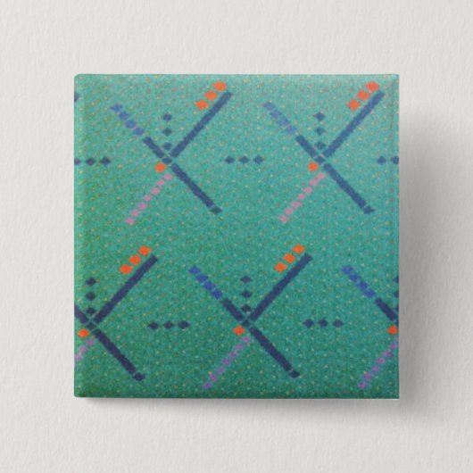 Badge Carré 5 Cm Tapis d'aéroport de PDX (Devant)