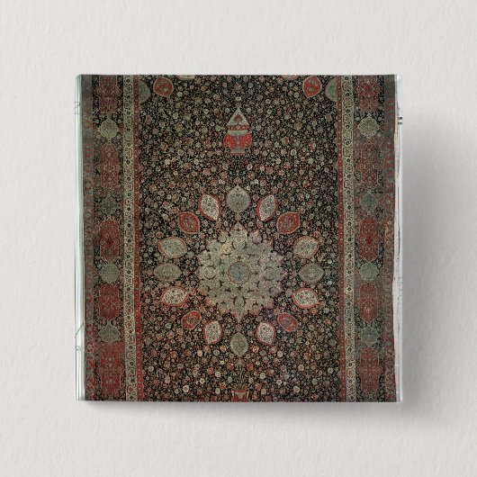 Badge Carré 5 Cm Tapis d'Ardabil fait pour la mosquée chez Ardabil (Devant)