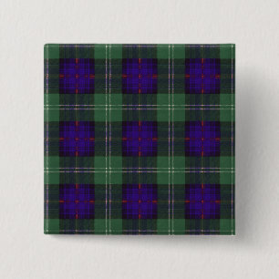 Badge Carré 5 Cm Tartan d'écossais de plaid de clan de Keith