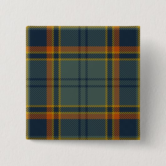 Badge Carré 5 Cm Tartan irlandais du comté d'Antrim (Devant)