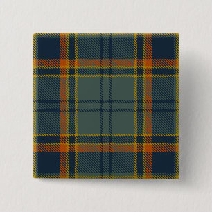 Badge Carré 5 Cm Tartan irlandais du comté d'Antrim