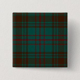 Badge Carré 5 Cm Tartan irlandais du comté de Dublin