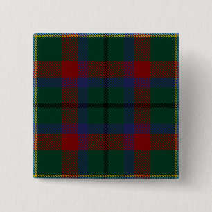 Badge Carré 5 Cm Tartan irlandais du comté de Mayo