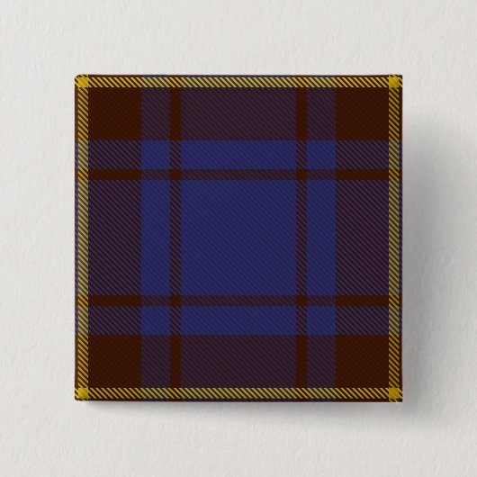 Badge Carré 5 Cm Tartan irlandais du comté de Sligo (Devant)
