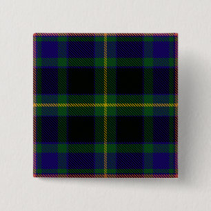 Badge Carré 5 Cm Tartan irlandais du comté d'Ofally