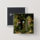 Badge Carré 5 Cm Tasse et centre serveur de communion (Devant & derrière)