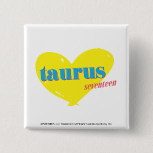 Badge Carré 5 Cm Taureau 3