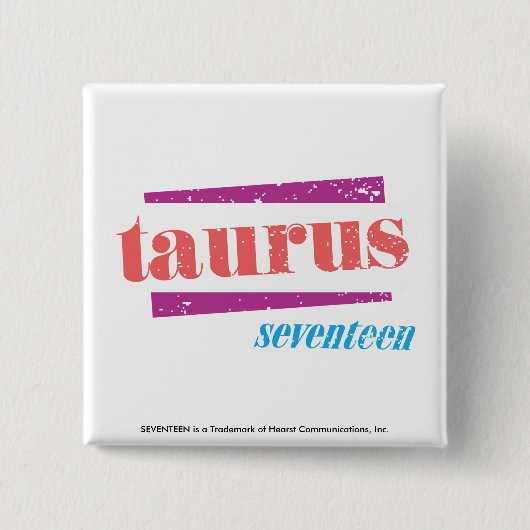Badge Carré 5 Cm Taurus LtPink (Devant)