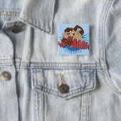 Badge Carré 5 Cm TAZ™ Censuré (En situation)