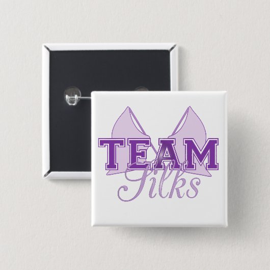 Badge Carré 5 Cm Team Silks Purple (Devant & derrière)