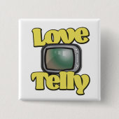 Badge Carré 5 Cm Télé Amour (Devant)