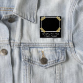 Badge Carré 5 Cm Téléchargez une photo et ajoutez un message person (En situation)