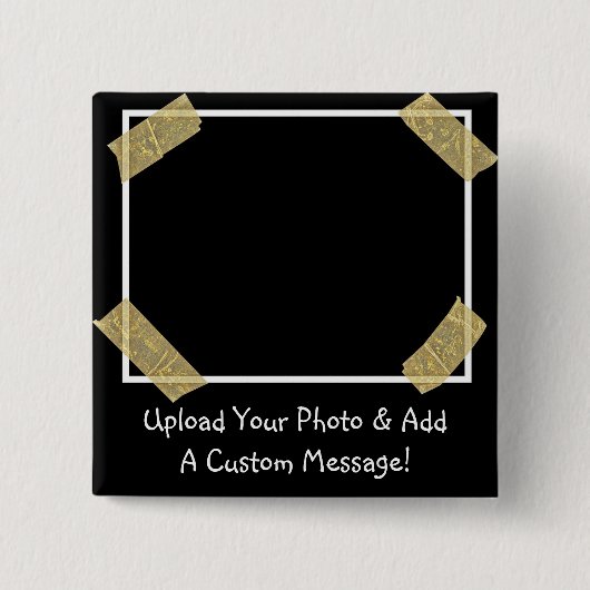 Badge Carré 5 Cm Téléchargez une photo et ajoutez un message person (Devant)