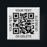 Badge Carré 5 Cm Téléchargez votre code QR Simple Website ou applic<br><div class="desc">Partagez tout site Web ou application de paiement avec un bouton de carré de code QR scannable personnalisé. Tout le libellé de ce modèle est simple à personnaliser ou à supprimer, et l'image peut être remplacée par votre code QR, logo ou photo. Les couleurs et les styles de police sont...</div>