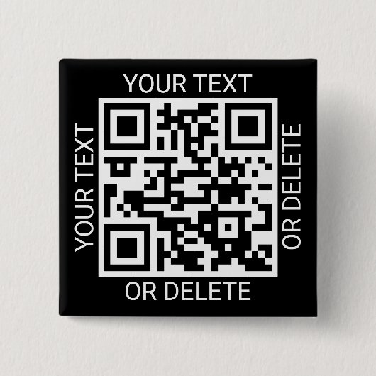 Badge Carré 5 Cm Téléchargez votre code QR Site Web moderne ou scan (Devant)