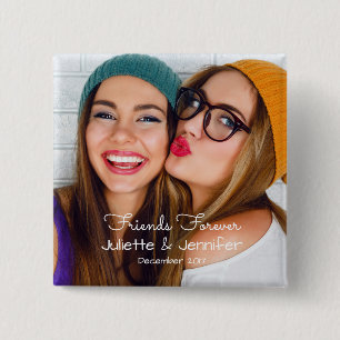 Badge Carré 5 Cm Téléchargez votre photo   personnalisent avec de