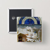 Badge Carré 5 Cm Télécopie de février (Devant & derrière)