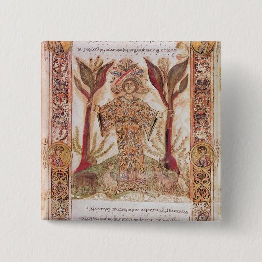 Badge Carré 5 Cm Tellus, d'Exultet I, c.1030 (Devant)