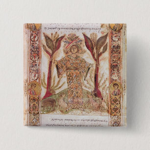 Badge Carré 5 Cm Tellus, d'Exultet I, c.1030