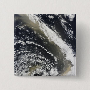 Badge Carré 5 Cm Tempête de poussière au-dessus de la mer de Tasman