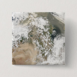 Badge Carré 5 Cm Tempête de poussière au Moyen-Orient