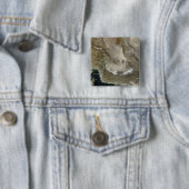 Badge Carré 5 Cm Tempête de poussière en Iran (En situation)