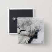 Badge Carré 5 Cm Tempête hivernale sévère (Devant & derrière)