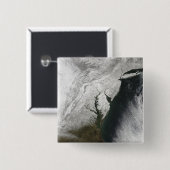 Badge Carré 5 Cm Tempête hivernale sévère 2 (Devant & derrière)