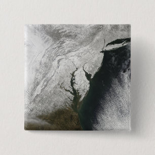 Badge Carré 5 Cm Tempête hivernale sévère 2