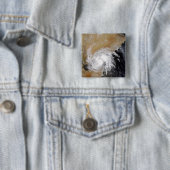 Badge Carré 5 Cm Tempête tropicale 3 dans l'Oce indienne du nord (En situation)