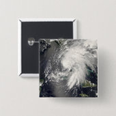 Badge Carré 5 Cm Tempête tropicale Fay 2 (Devant & derrière)