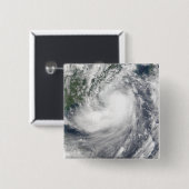 Badge Carré 5 Cm Tempête tropicale Hagupit (Devant & derrière)